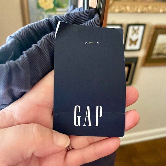 NWT GAP womens loose slouchy drawstring shorts pockets 3.5” inseam XL blue - Picture 4 of 11